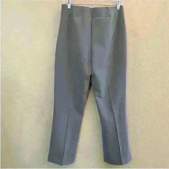 MANGO (MNG) “Atenas" Cropped Pants Khaki/Gray Size Large New With Tags! - Picture 5 of 7
